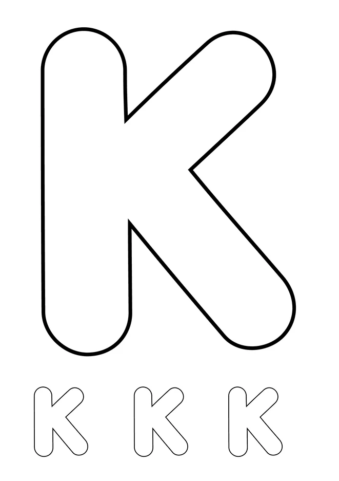 Alfabeto para colorir e imprimir para imprimir e colorir - imagem 12